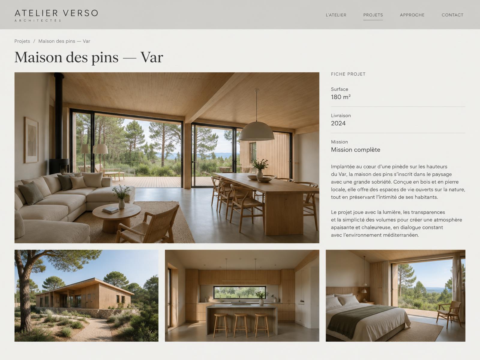 Fiche projet Maison des pins
